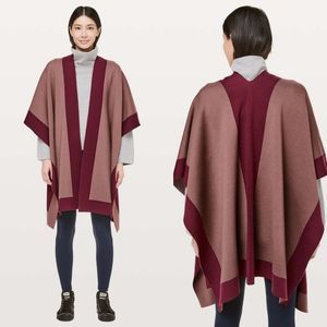 Lululemon Bundle Up  Merino Wool Wrap Spanish Oak Savannah Color